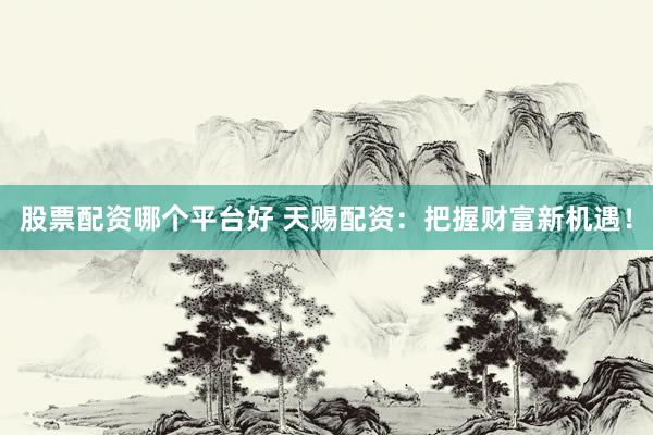 股票配资哪个平台好 天赐配资：把握财富新机遇！