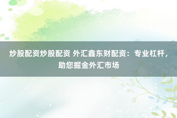 炒股配资炒股配资 外汇鑫东财配资：专业杠杆，助您掘金外汇市场
