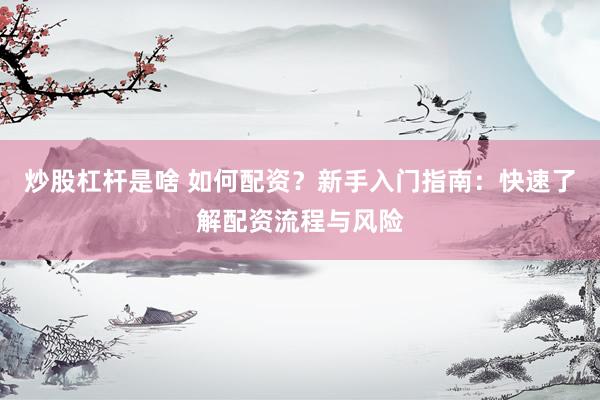 炒股杠杆是啥 如何配资？新手入门指南：快速了解配资流程与风险